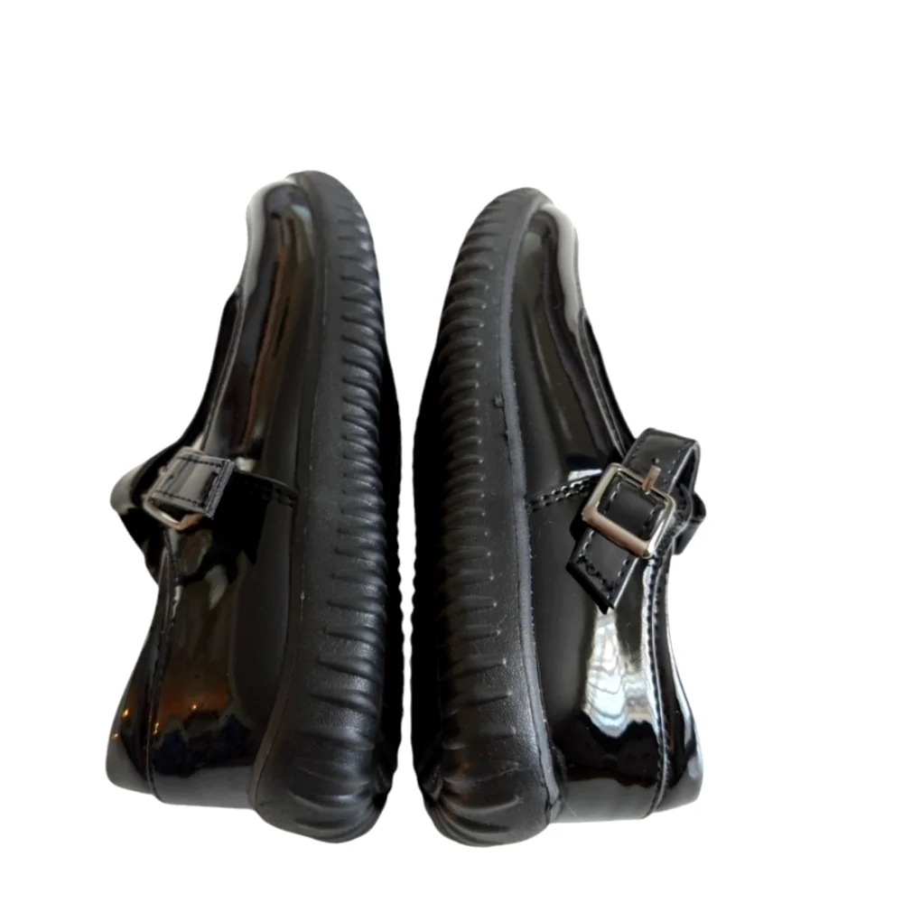 NWOT JABASIC Girls Mary Jane T-Strap School Uniform Flats Shoes Size 13 Black